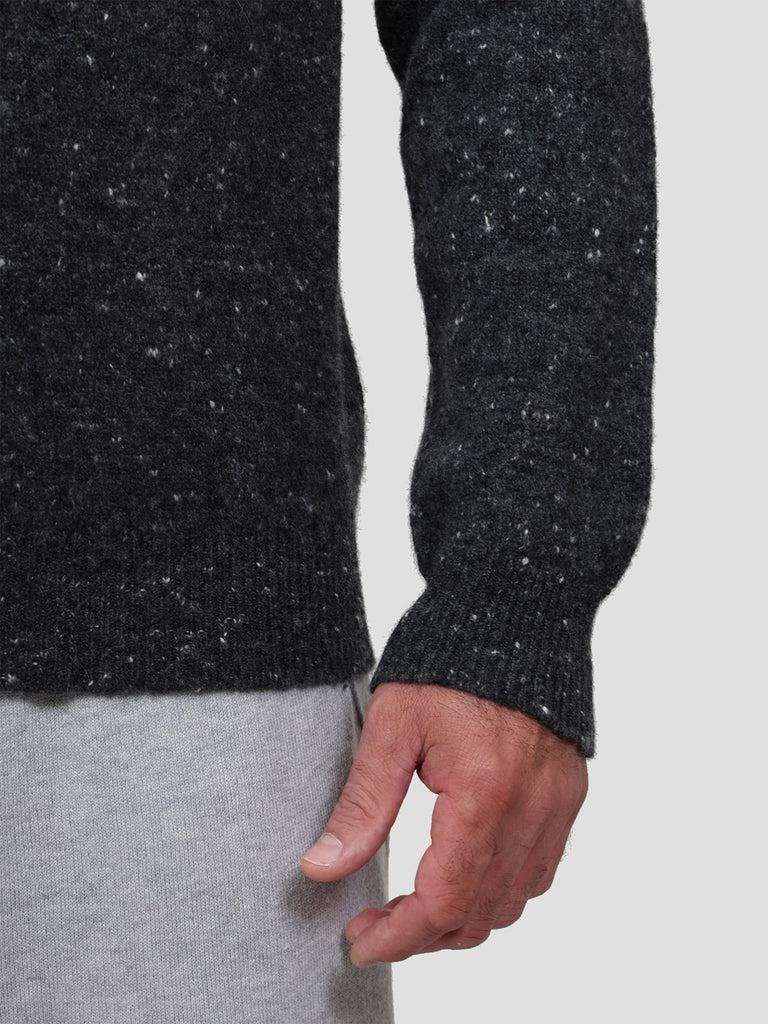 Svevo Lupetto con zip Lana Cashmere e Poliammide Antracite Offerta