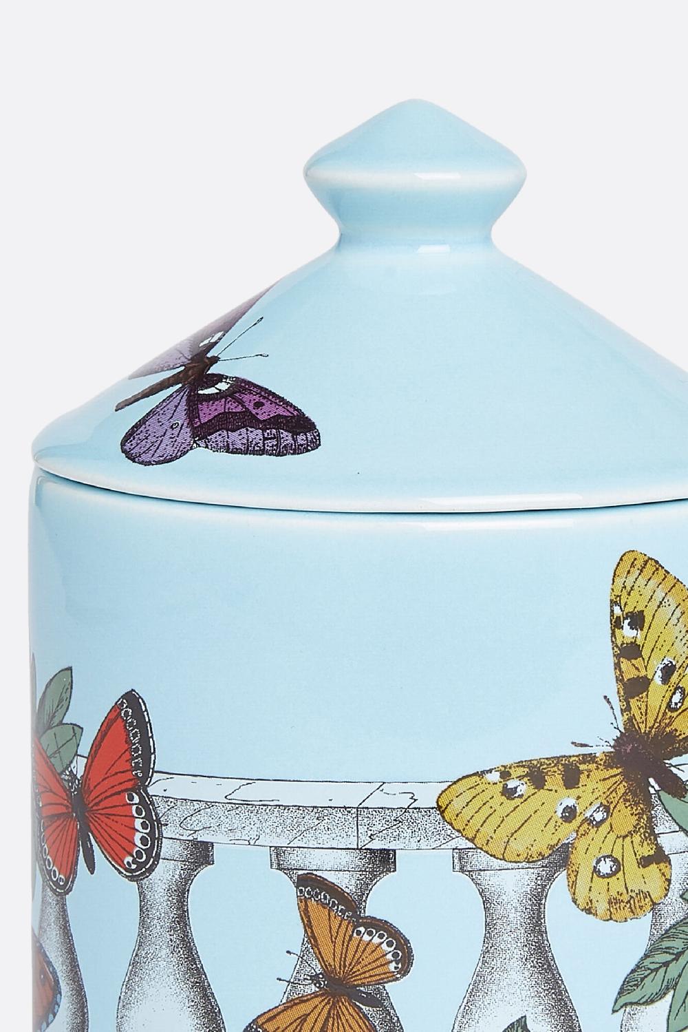 FORNASETTI candela profumata Se Poi con Decoro Farfalle e Balaustra Promozione Limitata