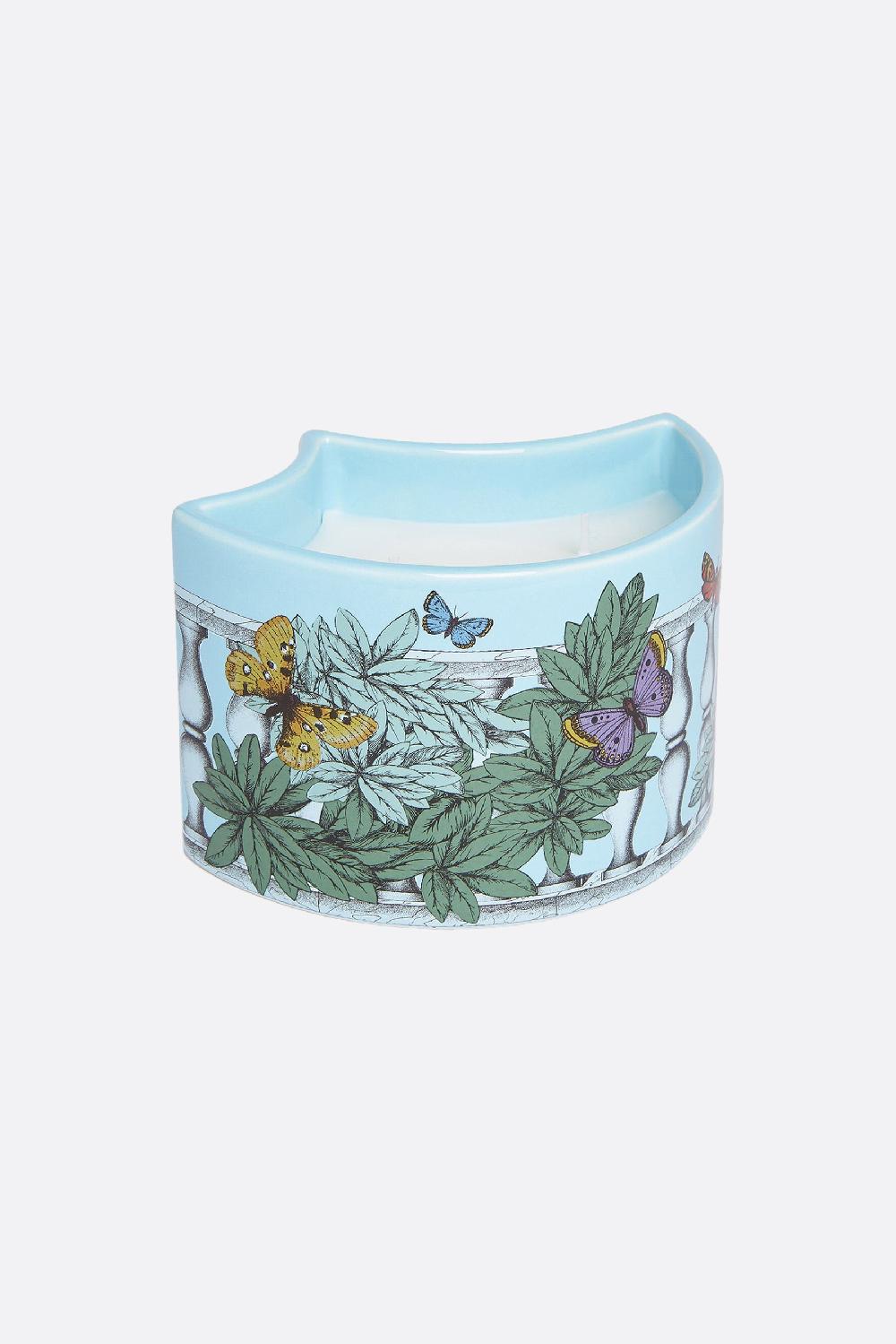 FORNASETTI set tre candele profumate Nel Mentre con Decoro Farfalle e Balaustra Sottocosto