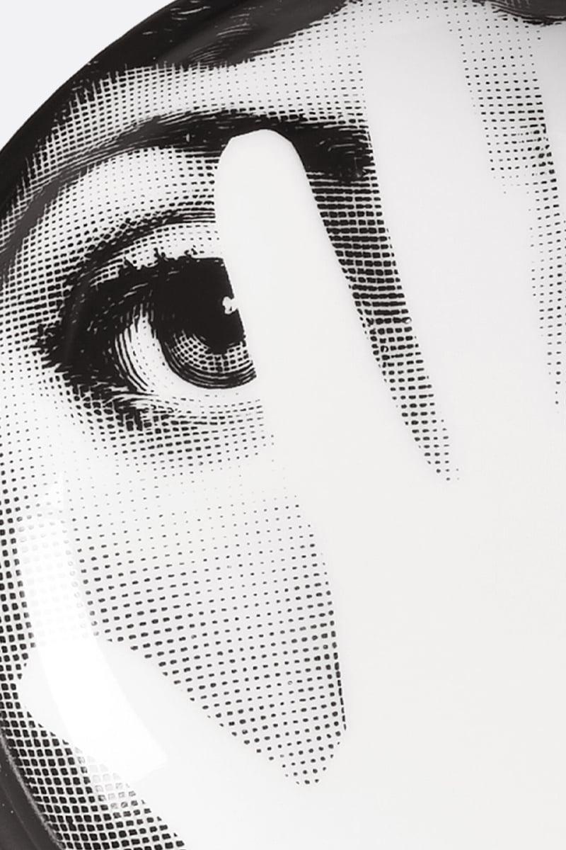 FORNASETTI posacenere rotondo Tema e Variazioni N° 16 in porcellana Novità