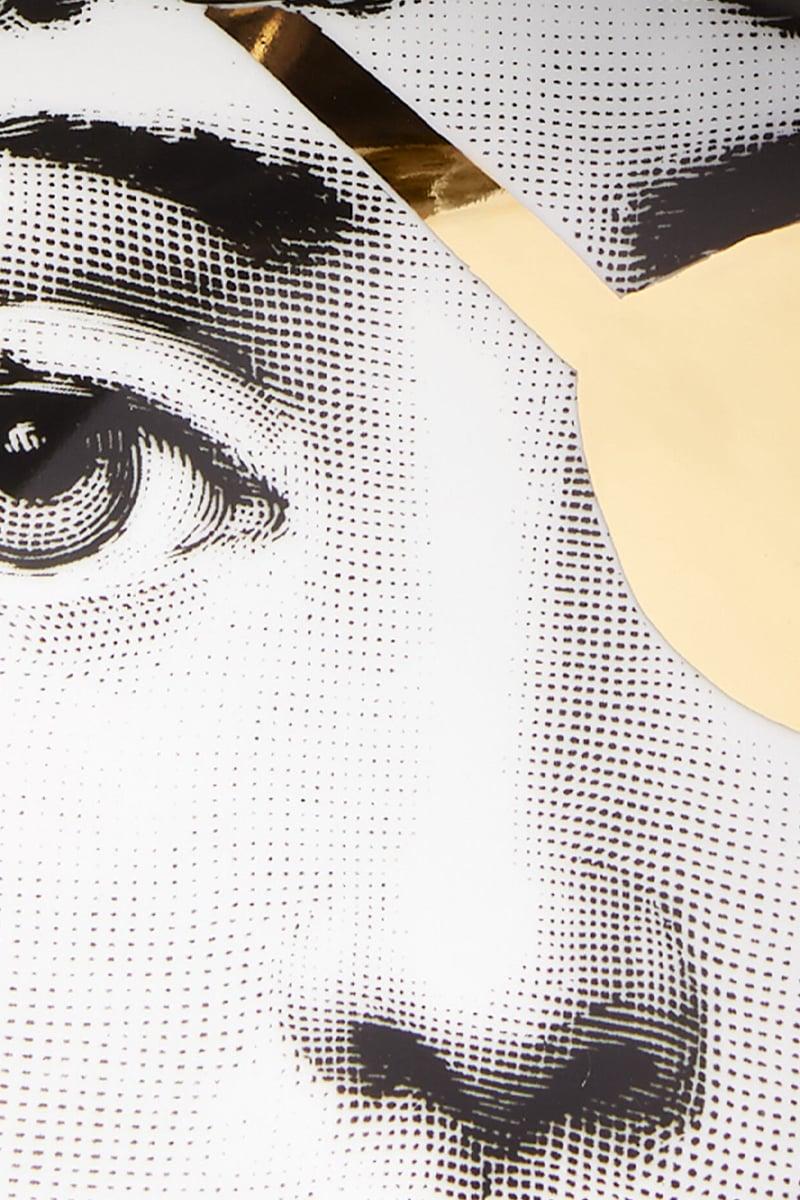 FORNASETTI posacenere rotondo Tema e Variazioni N° 8 in porcellana Sconto