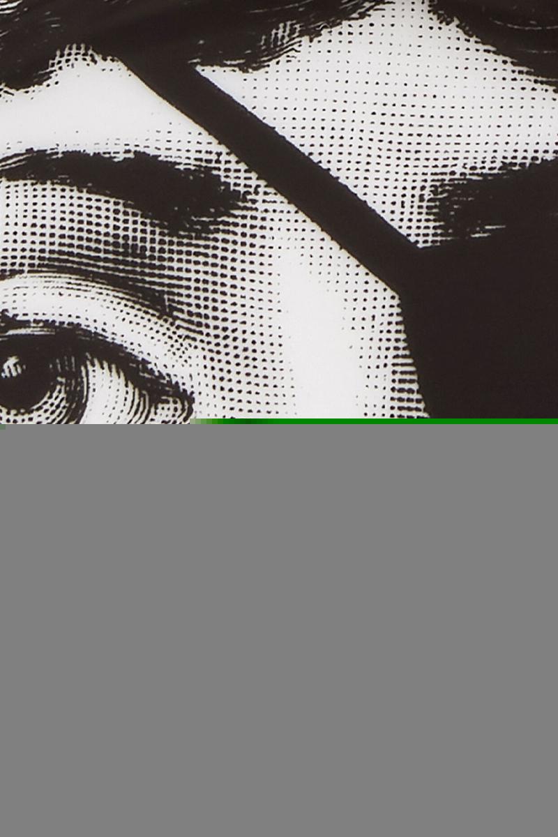 FORNASETTI sottobicchiere Tema e Variazioni N° 8 in porcellana Outlet