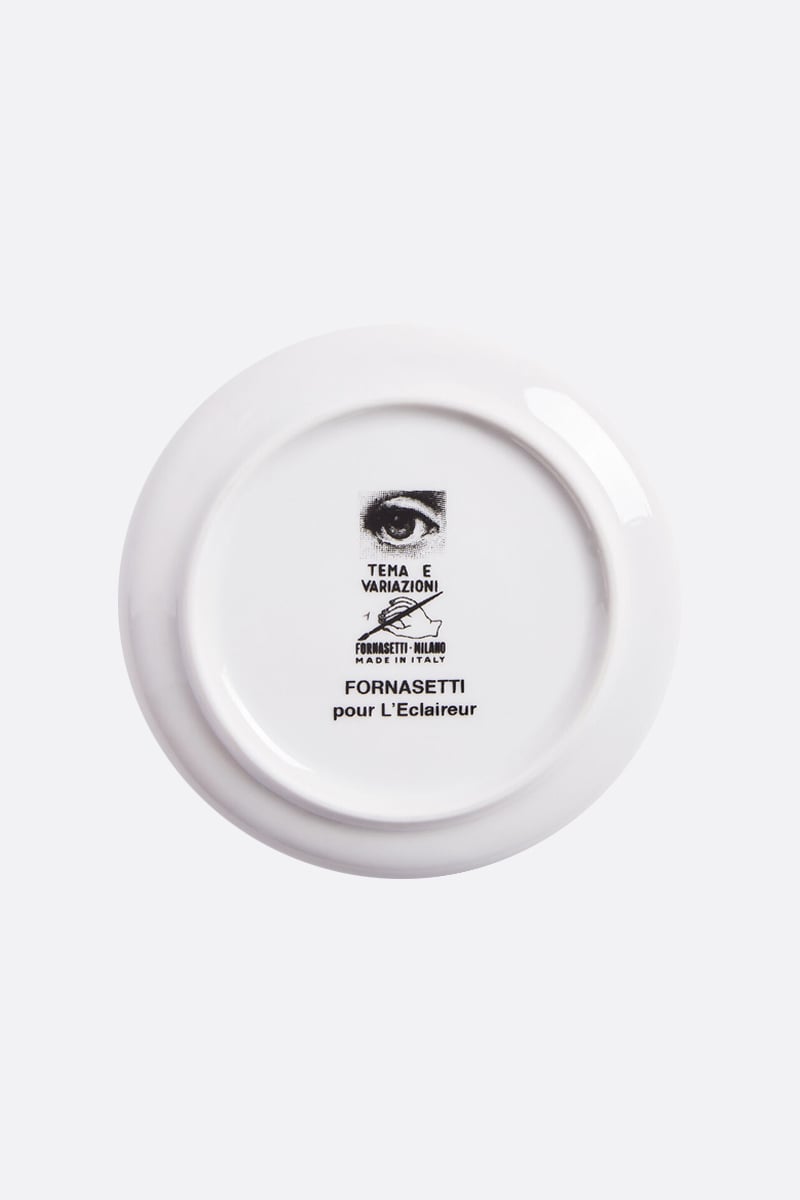 FORNASETTI sottobicchiere Tema e Variazioni N° 1 in porcellana Saldi
