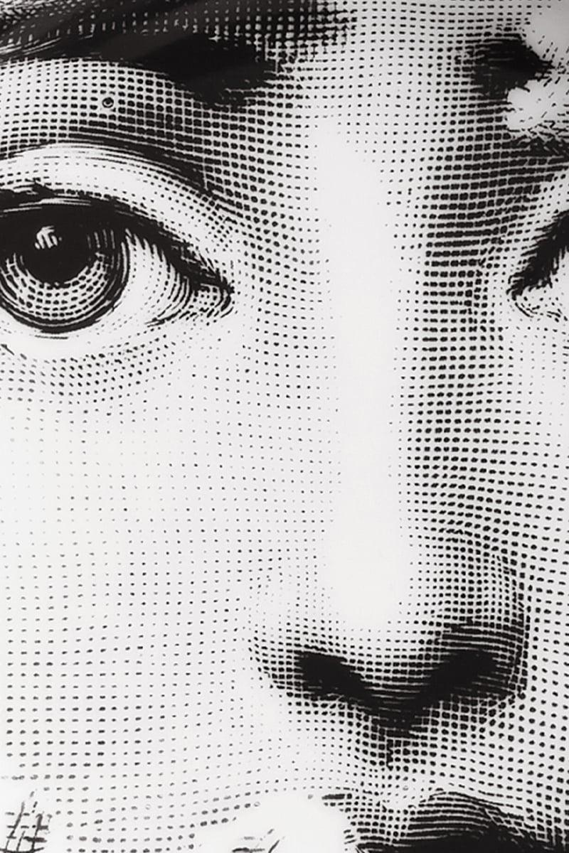 FORNASETTI posacenere rotondo Tema e Variazioni N° 139 in porcellana Vendita Calda