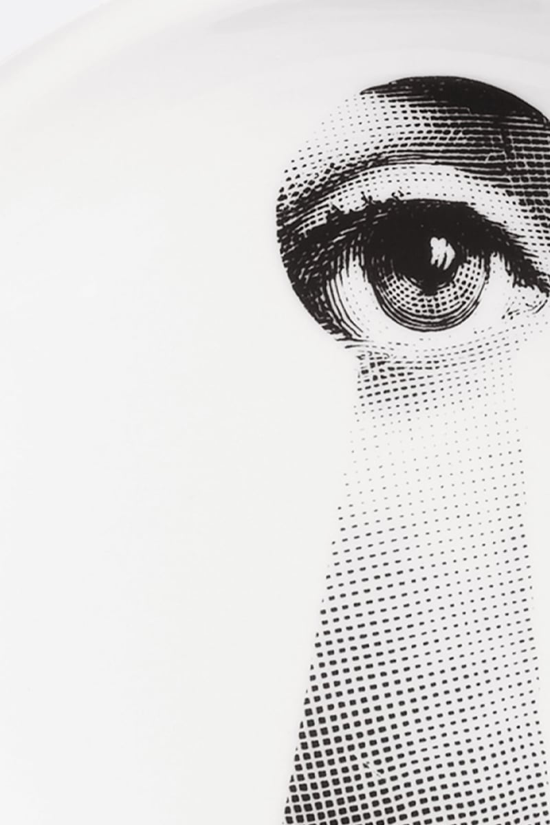 FORNASETTI posacenere rotondo Tema e Variazioni N° 14 in porcellana I Più Venduti