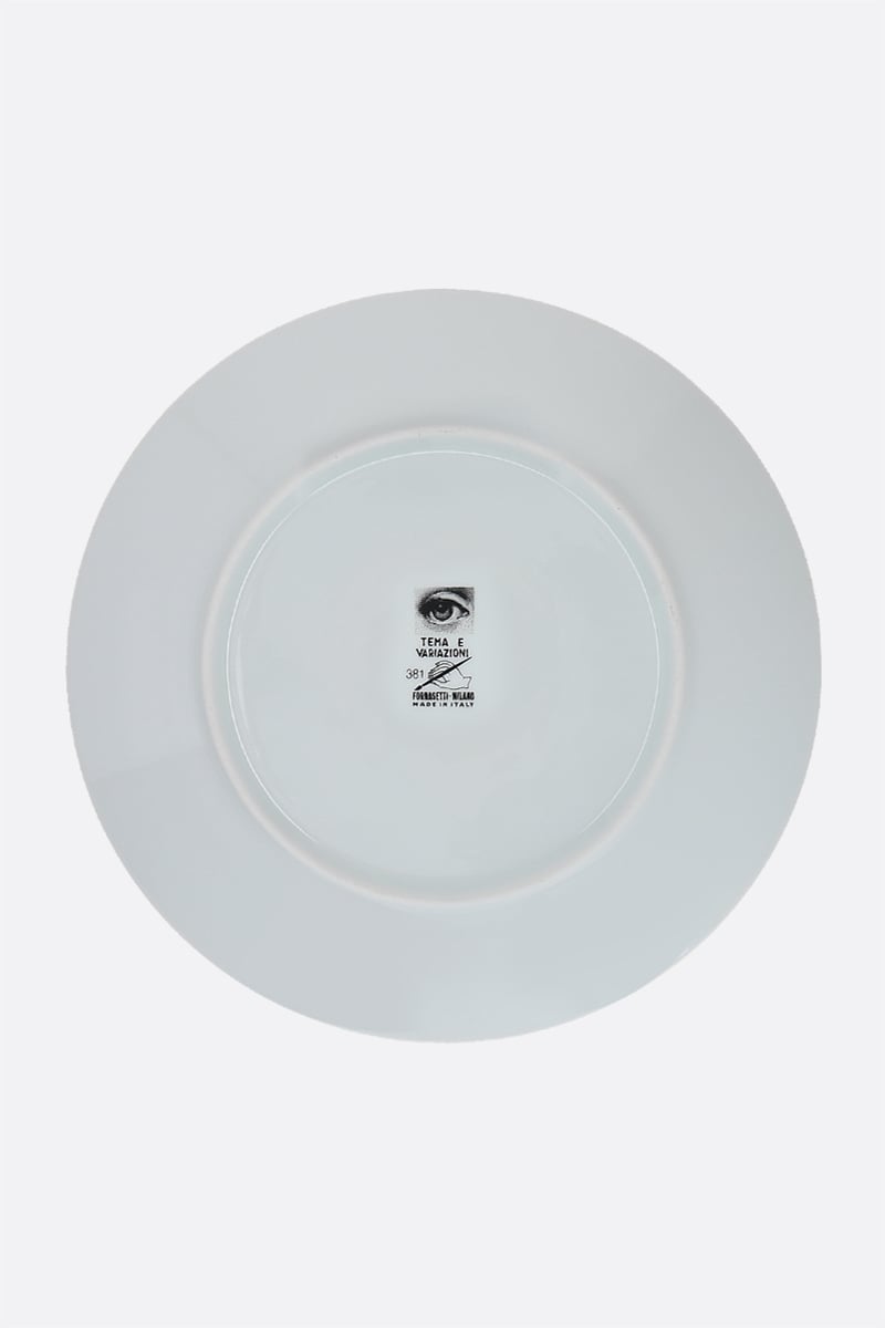 FORNASETTI piatto Tema e Variazioni N° 381 in porcellana Nuova