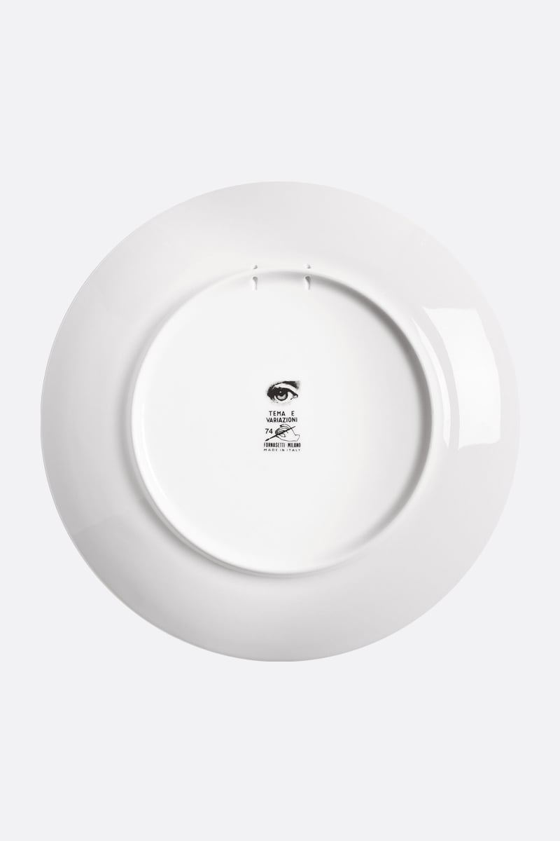 FORNASETTI piatto Tema e Variazione N° 74 in porcellana Moda