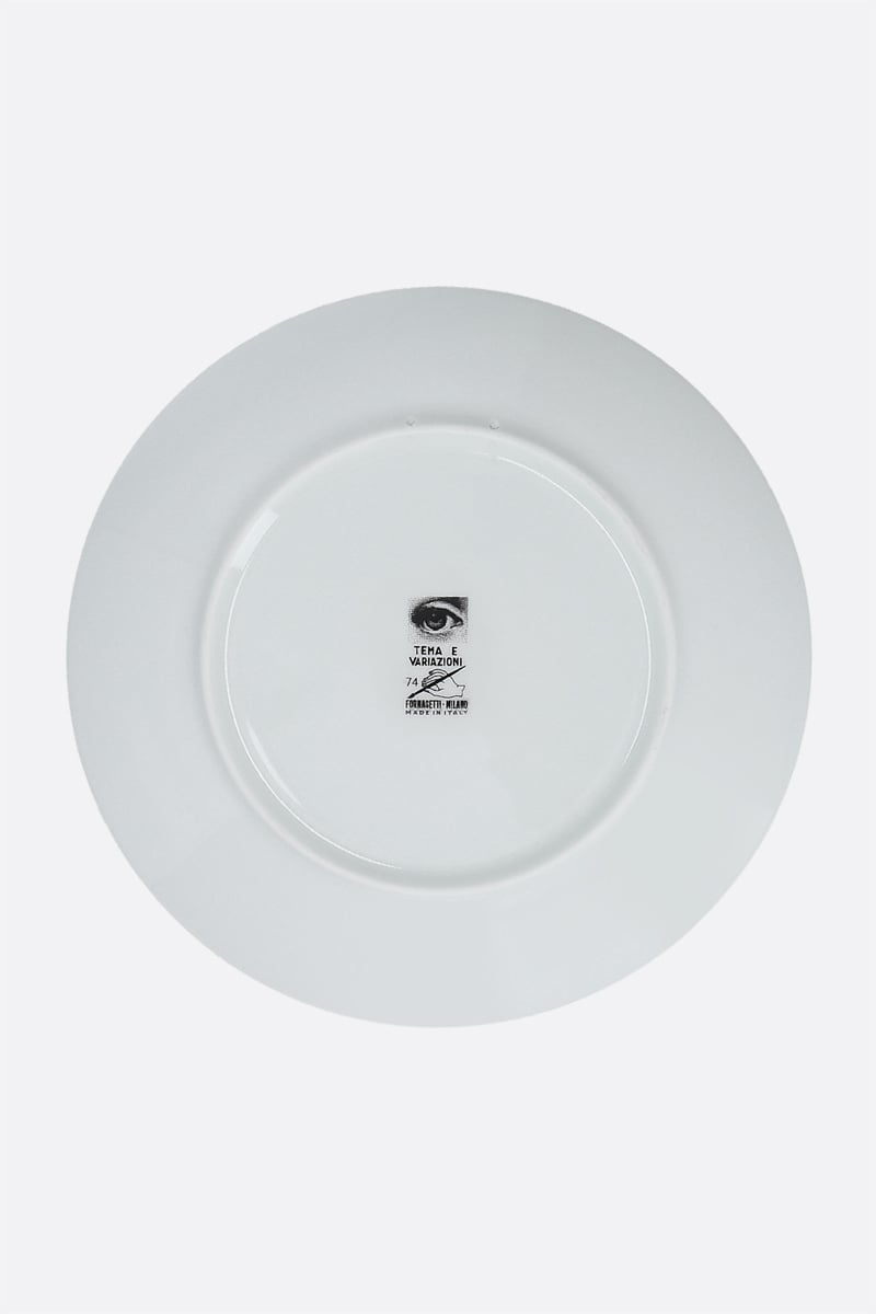 FORNASETTI piatto Tema e Variazioni N° 74 in porcellana Italy