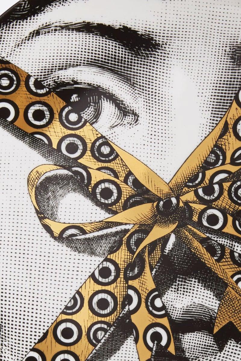 FORNASETTI piatto Tema e Variazioni N° 379 in porcellana Italia