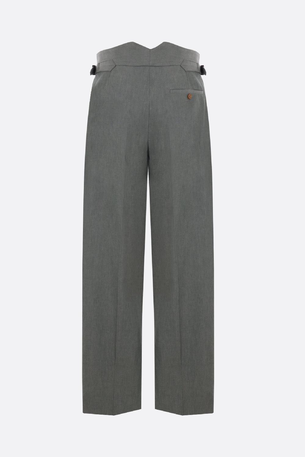VIVIENNE WESTWOOD pantalone Lauren a gamba larga in cotone Qualità Garantita