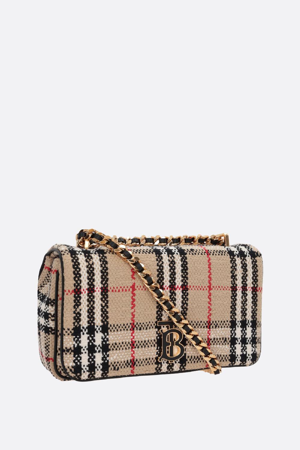 BURBERRY borsa a spalla Lola small in bouclé Promozione Limitata