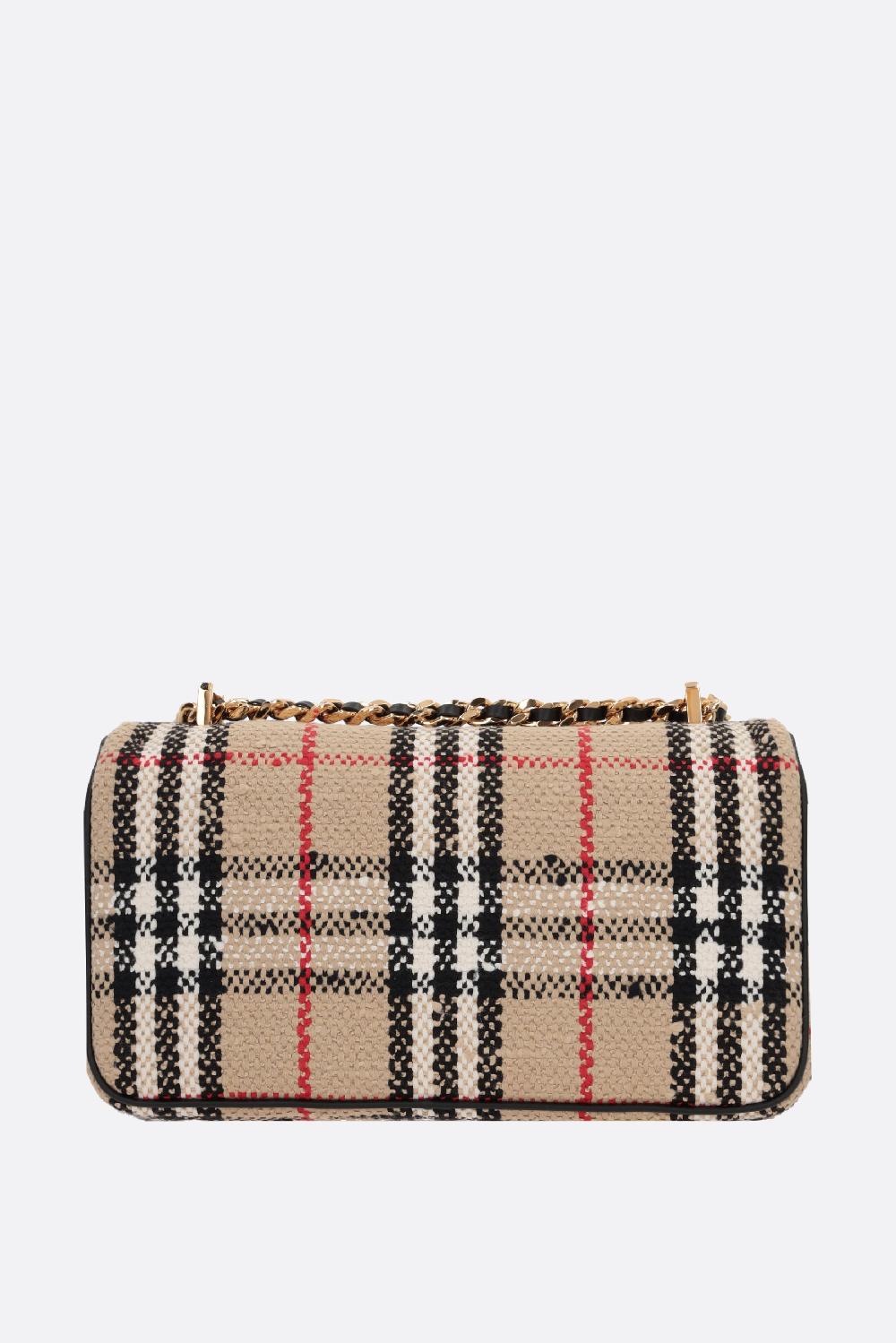 BURBERRY borsa a spalla Lola small in bouclé Promozione Limitata