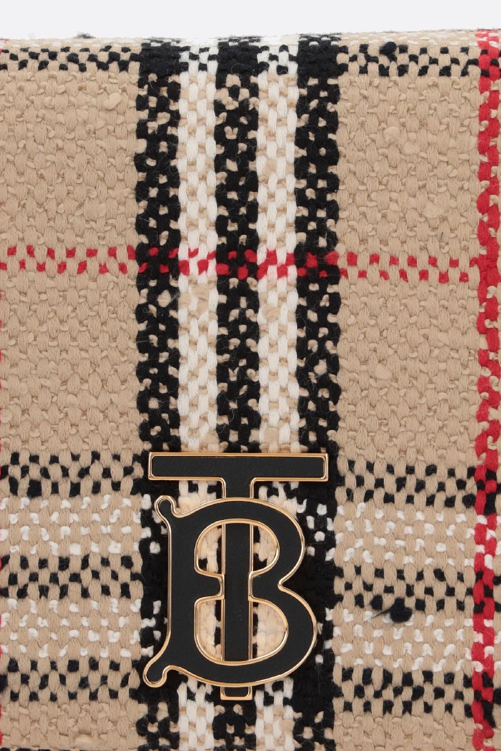 BURBERRY borsa a spalla Lola small in bouclé Promozione Limitata