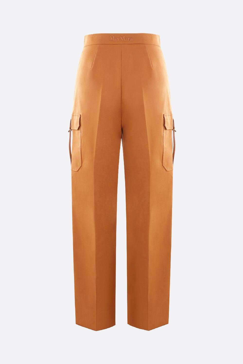 MAX MARA pantalone cargo Edda in cotone stretch Shopping Online