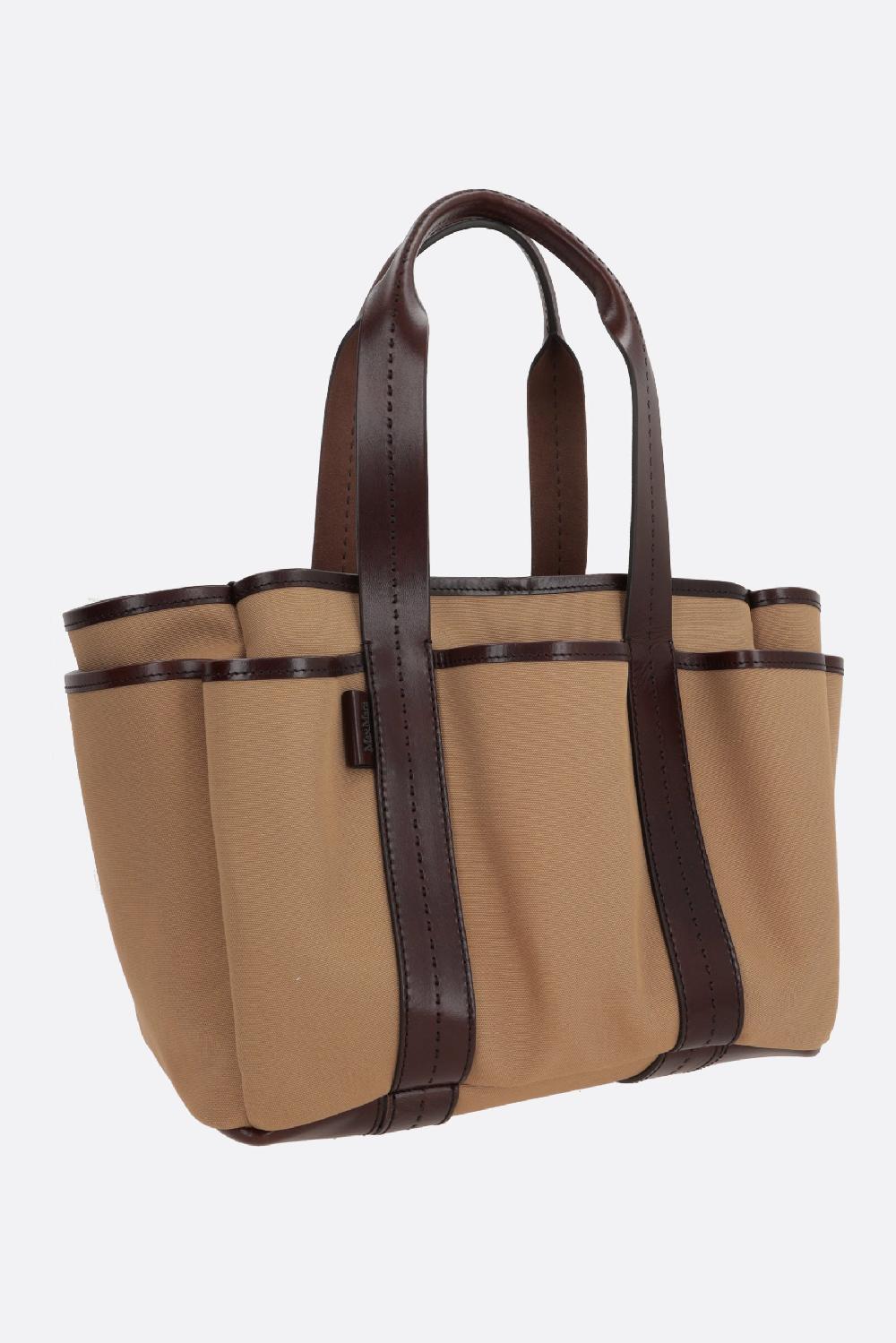 MAX MARA borsa tote Giardiniera in canvas Sottocosto
