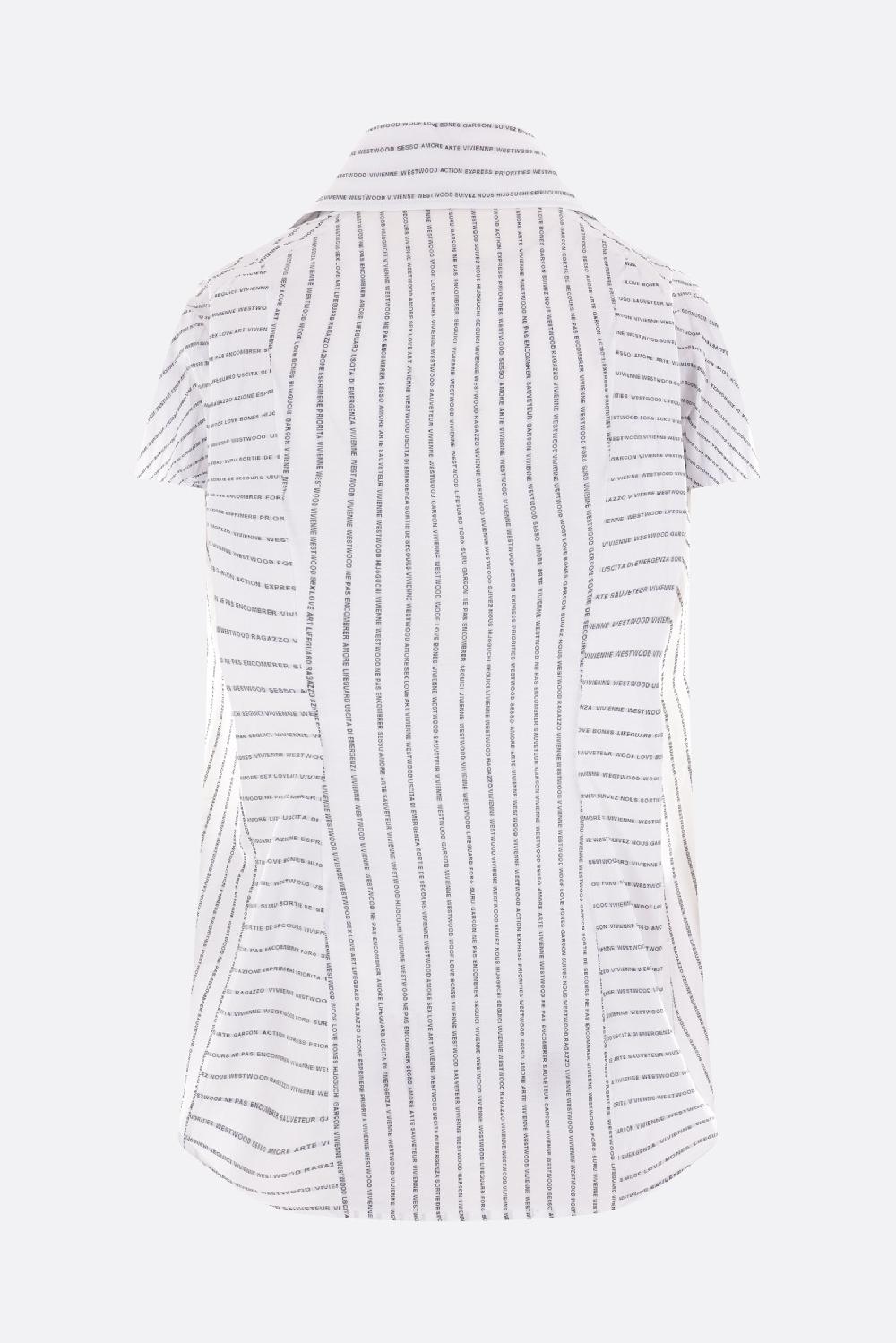 VIVIENNE WESTWOOD camicia a maniche corte Bagatelle in popeline stampato Convenienza