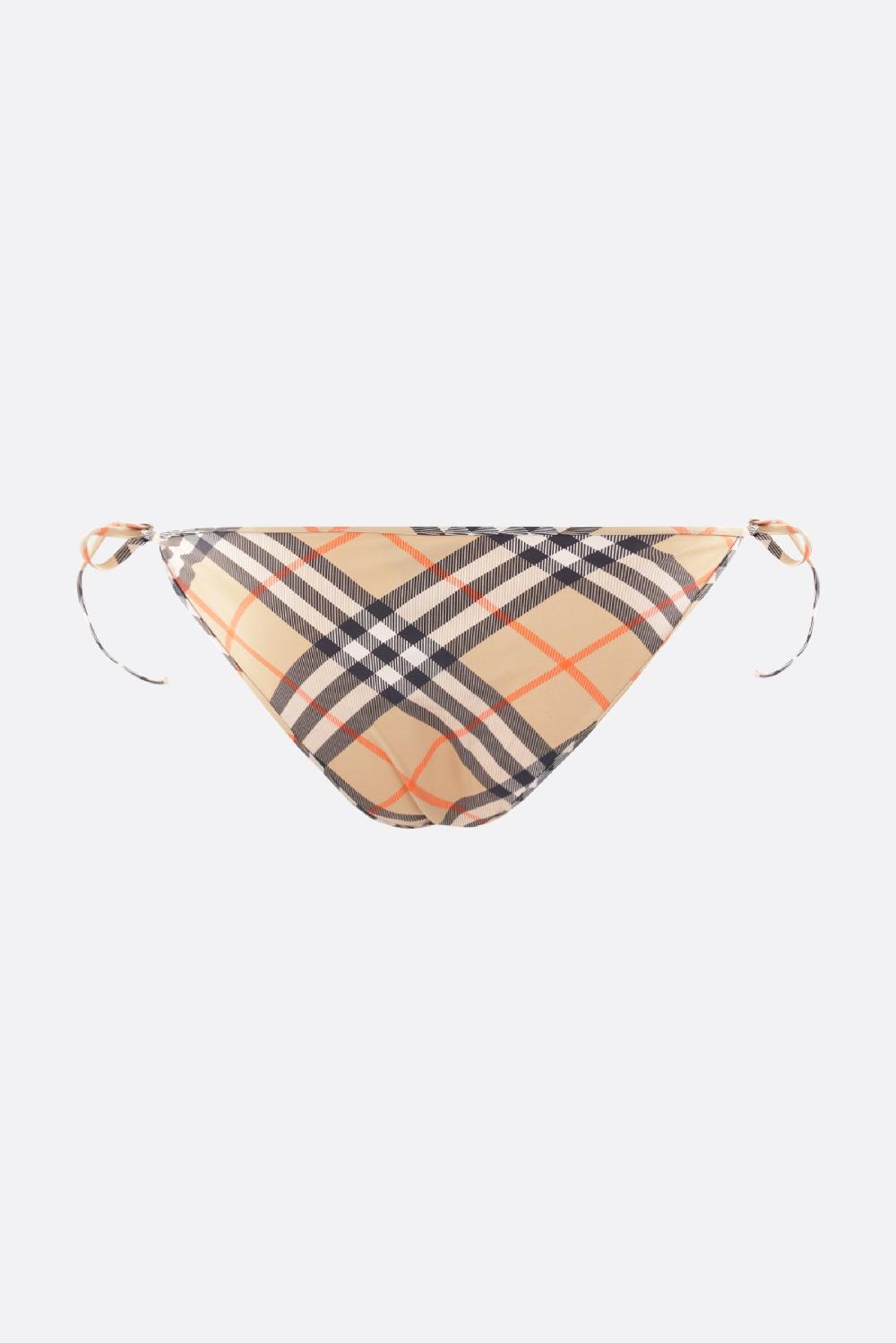 BURBERRY slip bikini in nylon stretch Check Economico