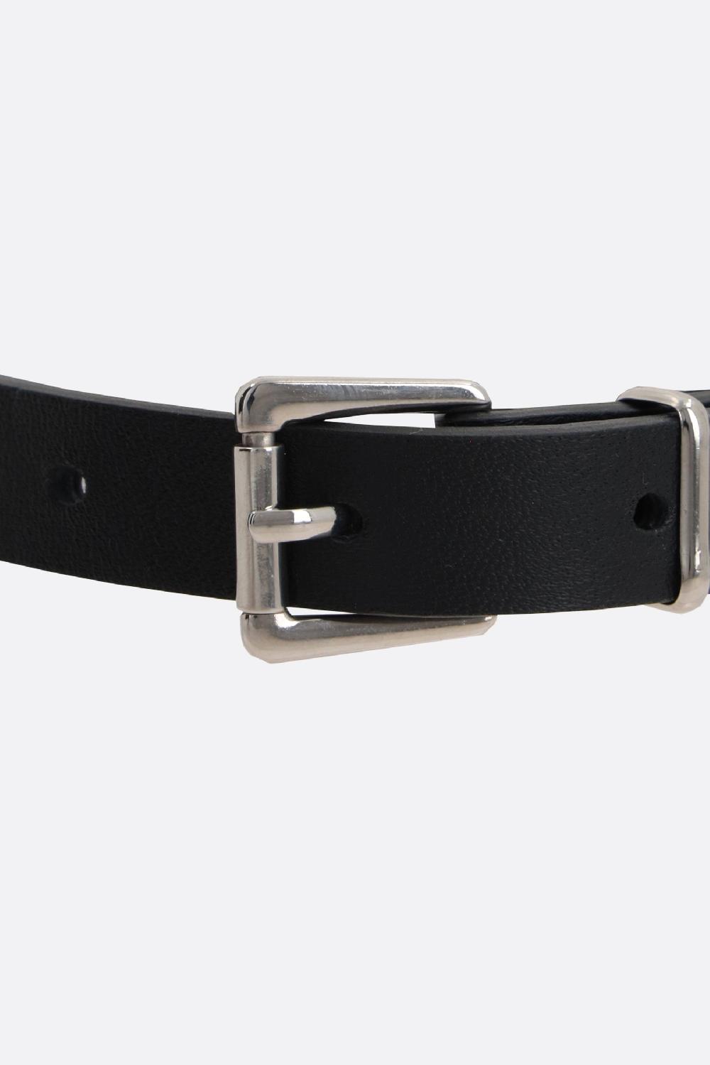 ALESSANDRA RICH choker in pelle con pendenti a cuore Saldi