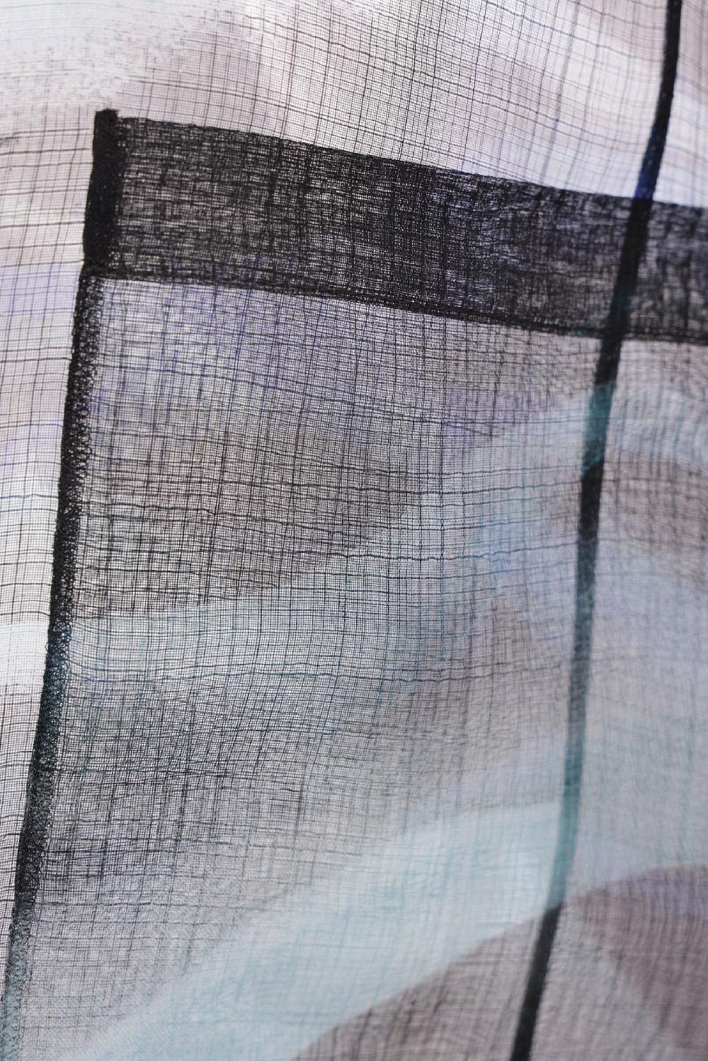GIORGIO ARMANI giacca monopetto in organza di seta Vendita Calda