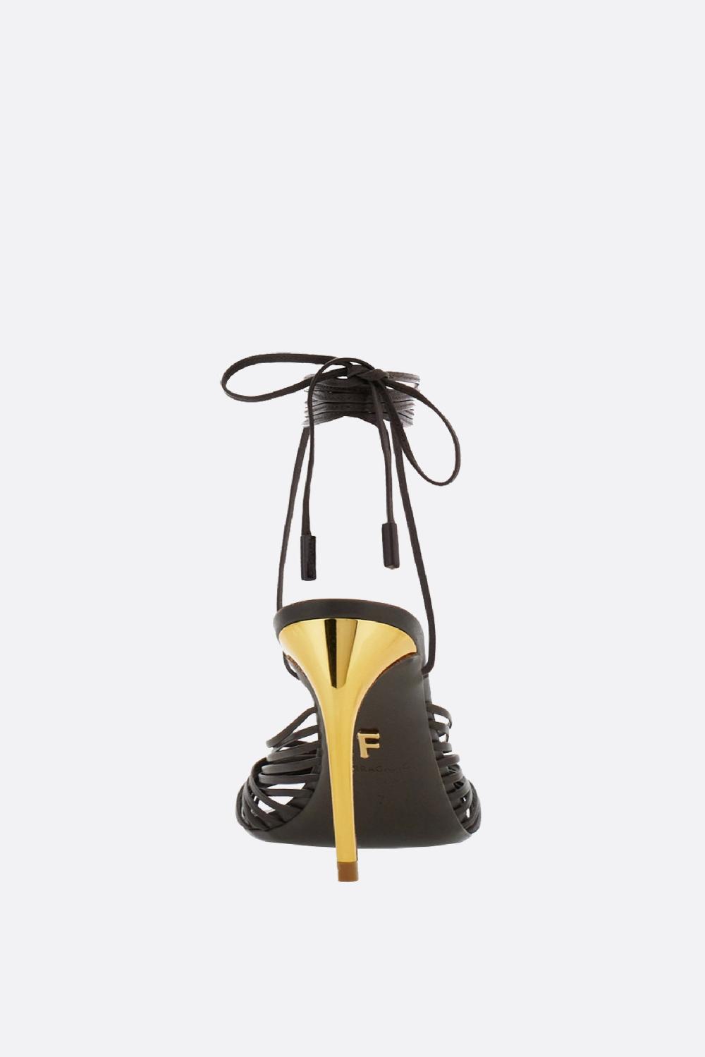 FERRAGAMO sandalo Atena in pelle liscia Nuova