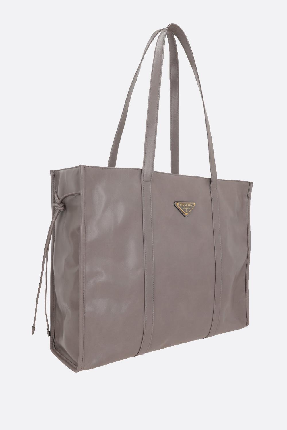 PRADA borsa tote large in pelle Soft Lux Qualità Garantita