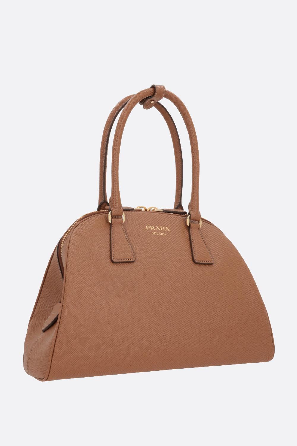 PRADA borsa a mano media in pelle Saffiano Negozi Online