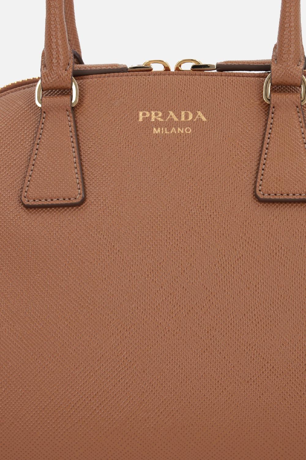 PRADA borsa a mano media in pelle Saffiano Negozi Online