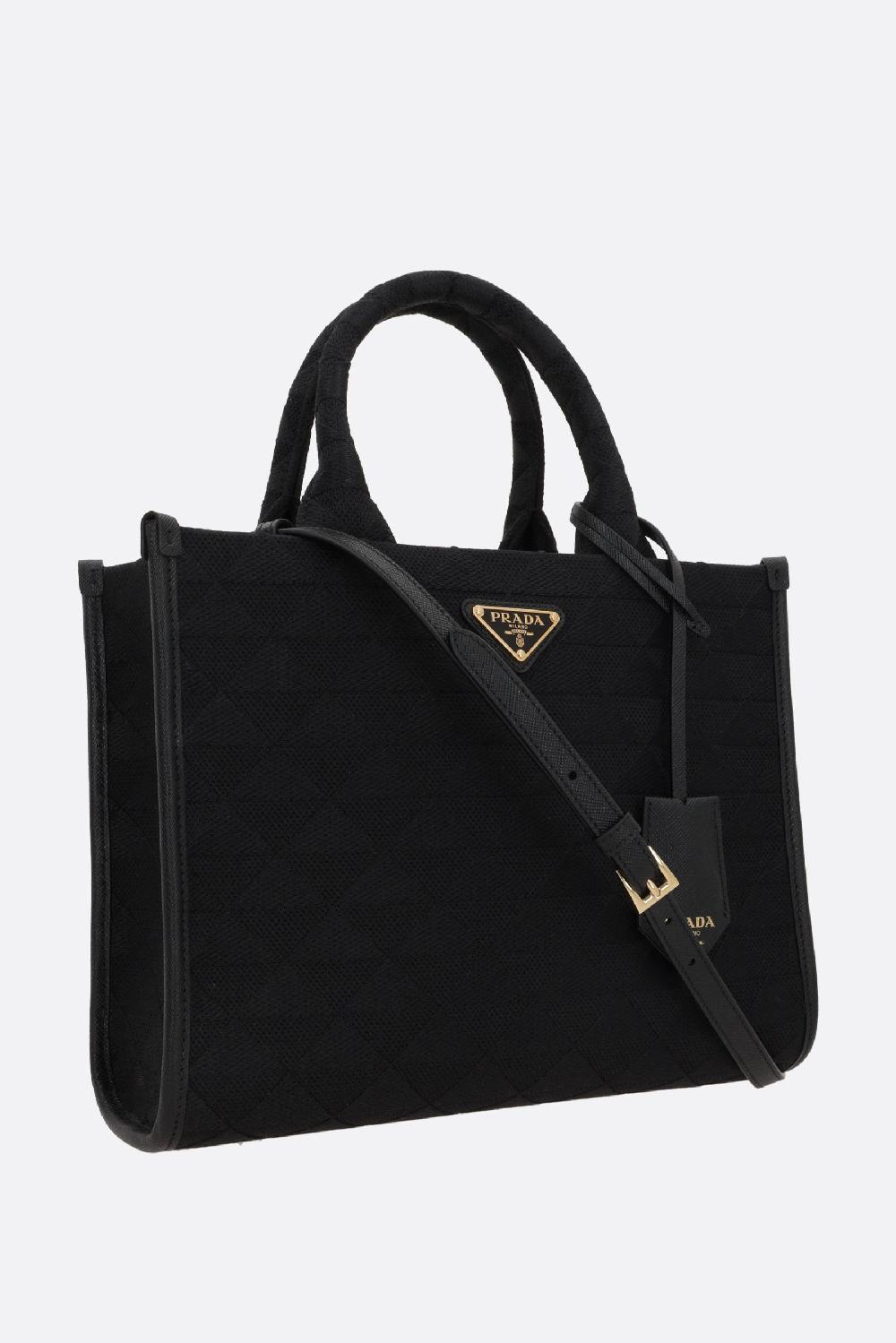 PRADA borsa tote Prada Symbole small in jacquard Promozione Limitata