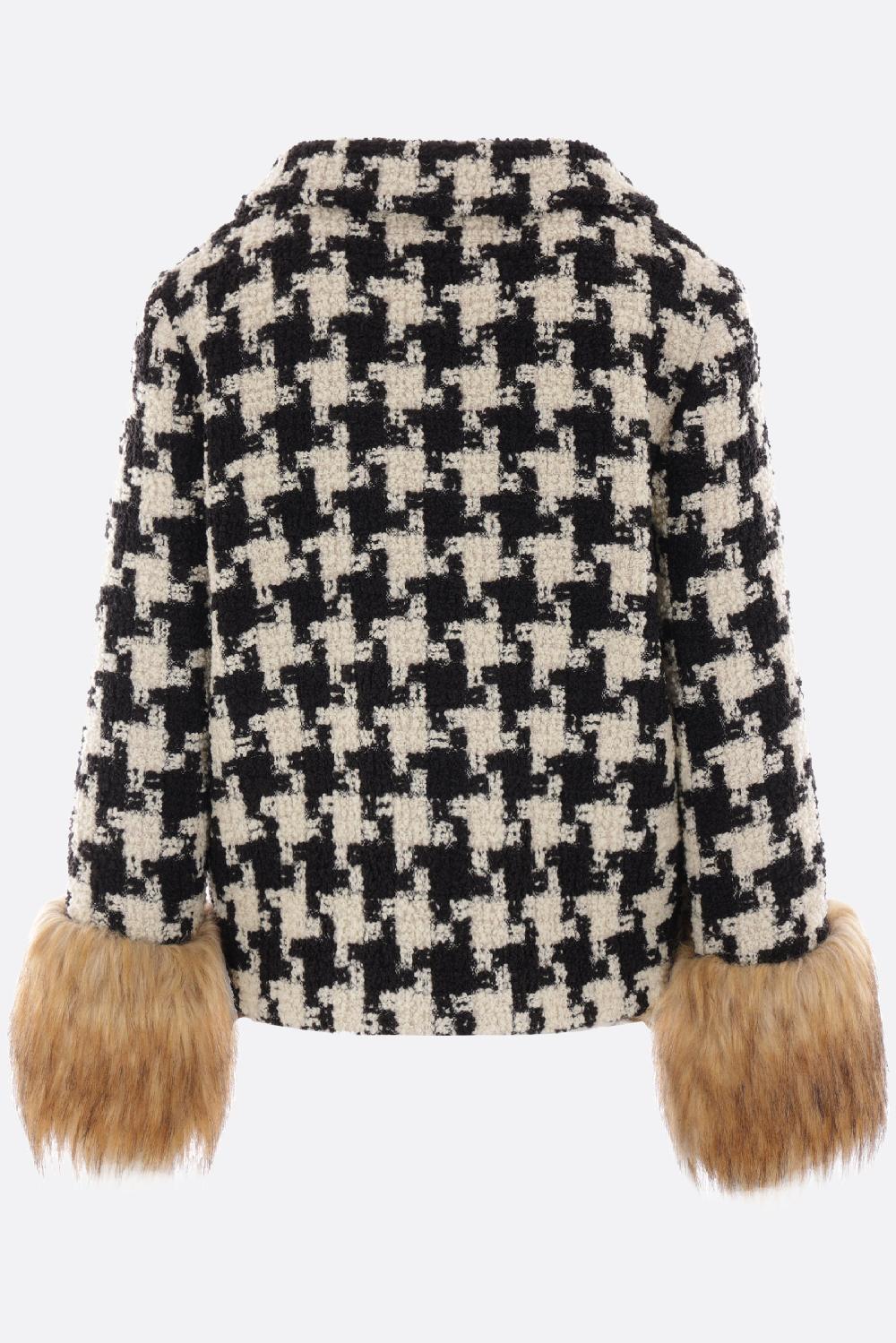 VALENTINO GARAVANI giacca in Macro Pied De Poule Tweed Sconto