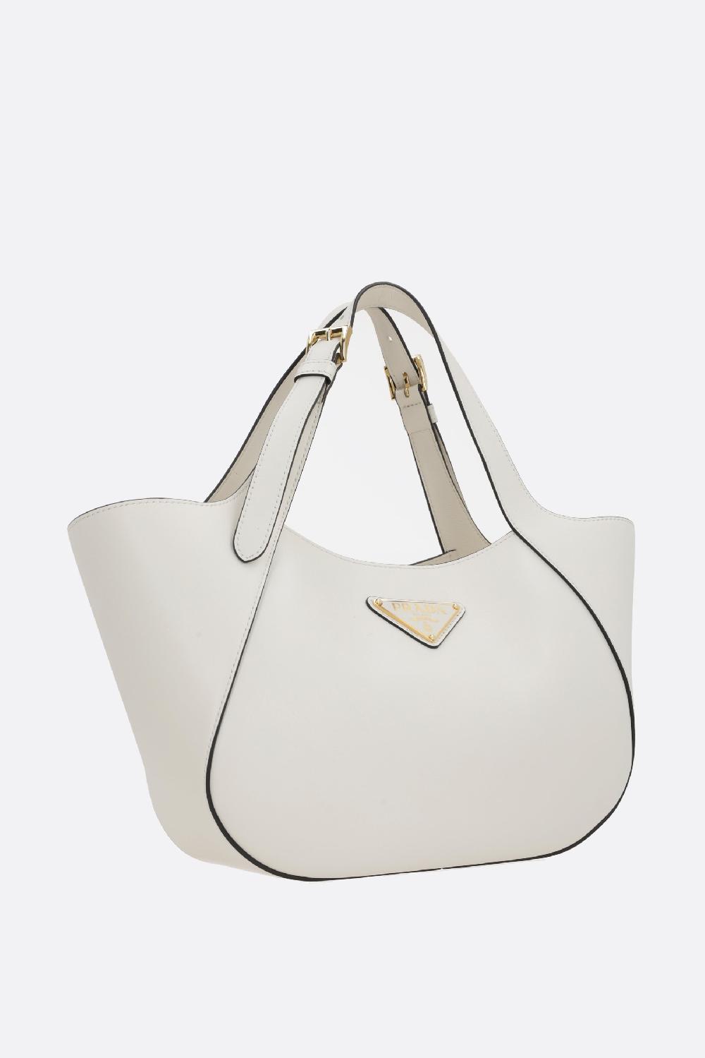 PRADA borsa shopping media in pelle City Offerta
