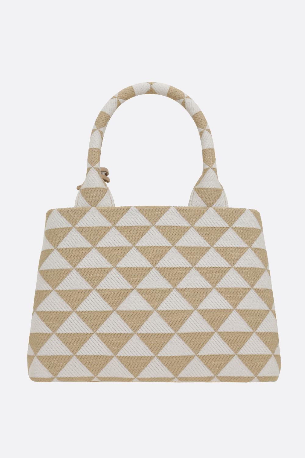 PRADA borsa shopping Prada Symbole small in jacquard In Vendita