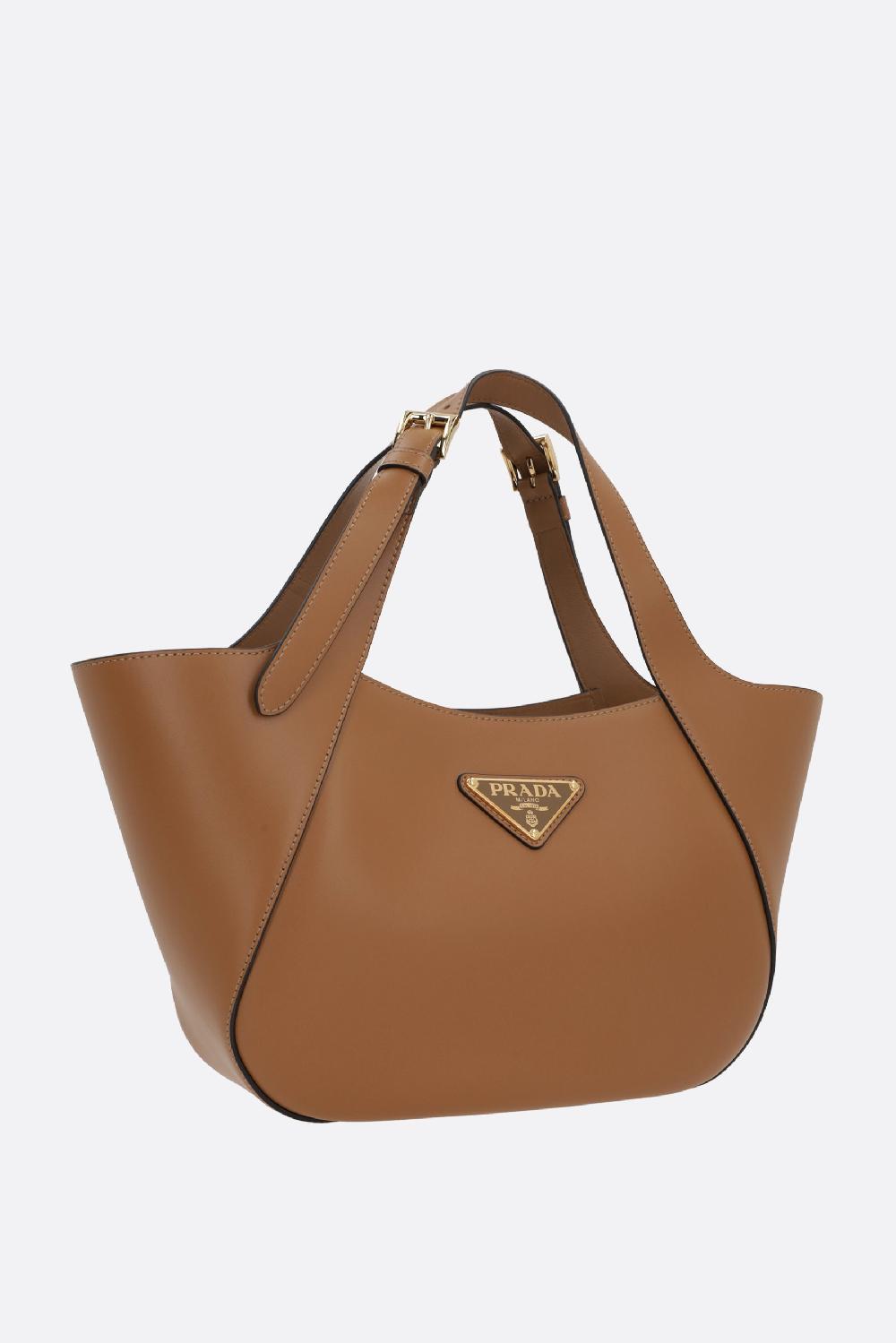 PRADA borsa shopping media in pelle City Hotsell