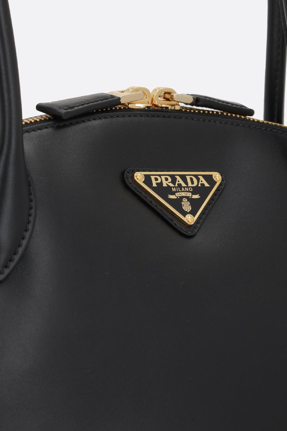PRADA borsa a mano small in pelle City Vendita Calda