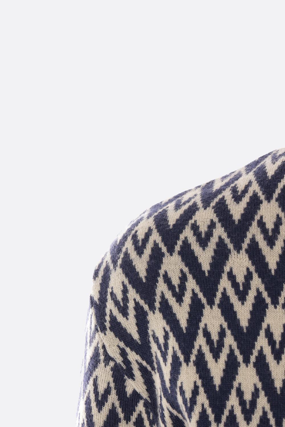 VALENTINO GARAVANI pullover a maniche corte in jacquard Toute la V Vendite Flash