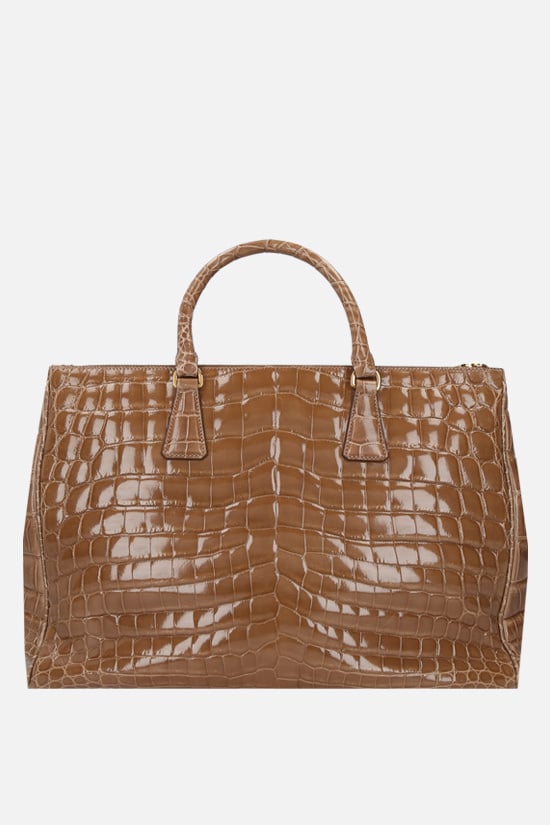 PRADA borsa a mano in pelle di coccodrillo lucido Qualità Garantita