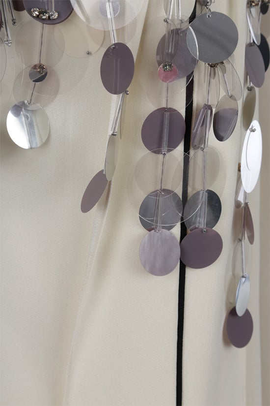 PRADA miniabito in sablé con decorazione gioiello Novità