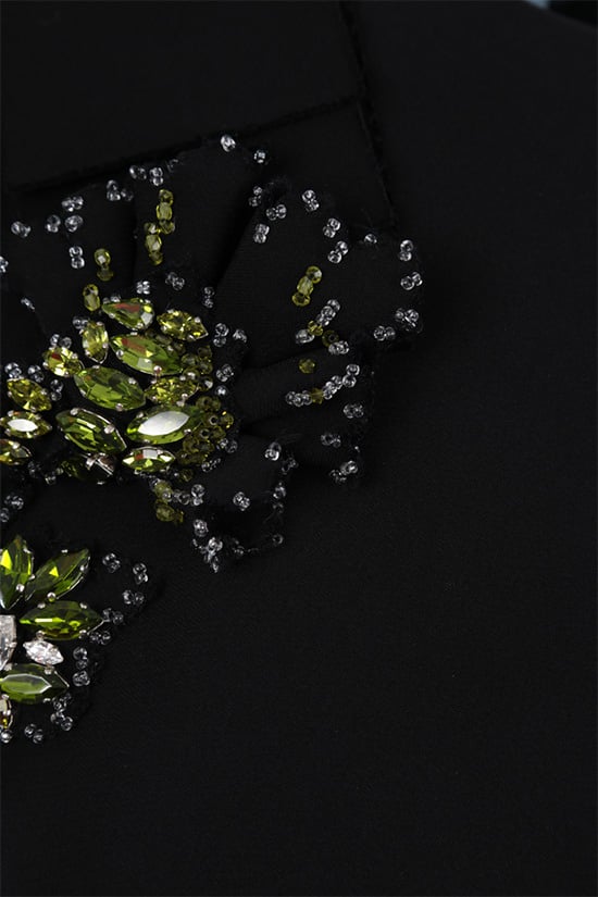PRADA abito corto in cady con patch gioiello Online
