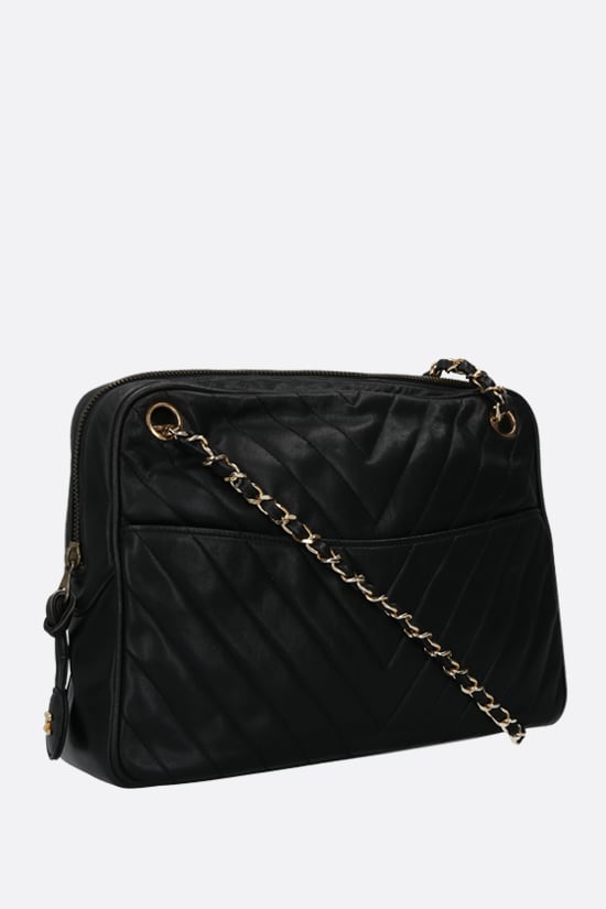CHANEL VINTAGE WOMAN borsa a spalla in pelle matelassé Saldi Di Fabbrica