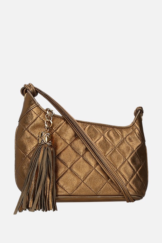 CHANEL VINTAGE WOMAN borsa a spalla in pelle matelassé con dettaglio Doppia C I Più Venduti