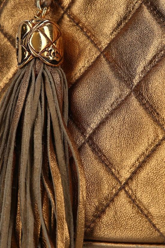 CHANEL VINTAGE WOMAN borsa a spalla in pelle matelassé con dettaglio Doppia C I Più Venduti