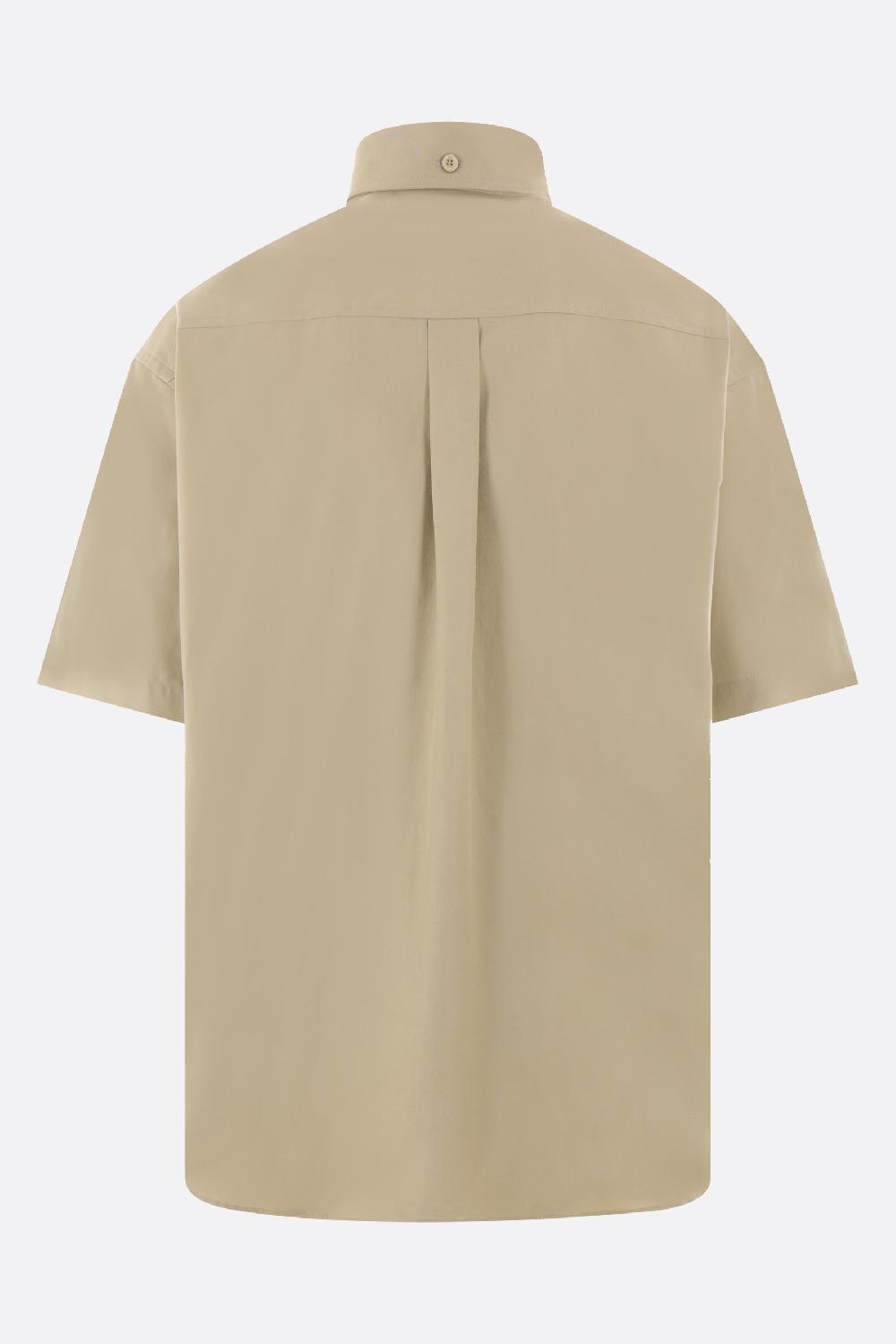 BURBERRY camicia a maniche corte in Oxford ricamo logo Promozione