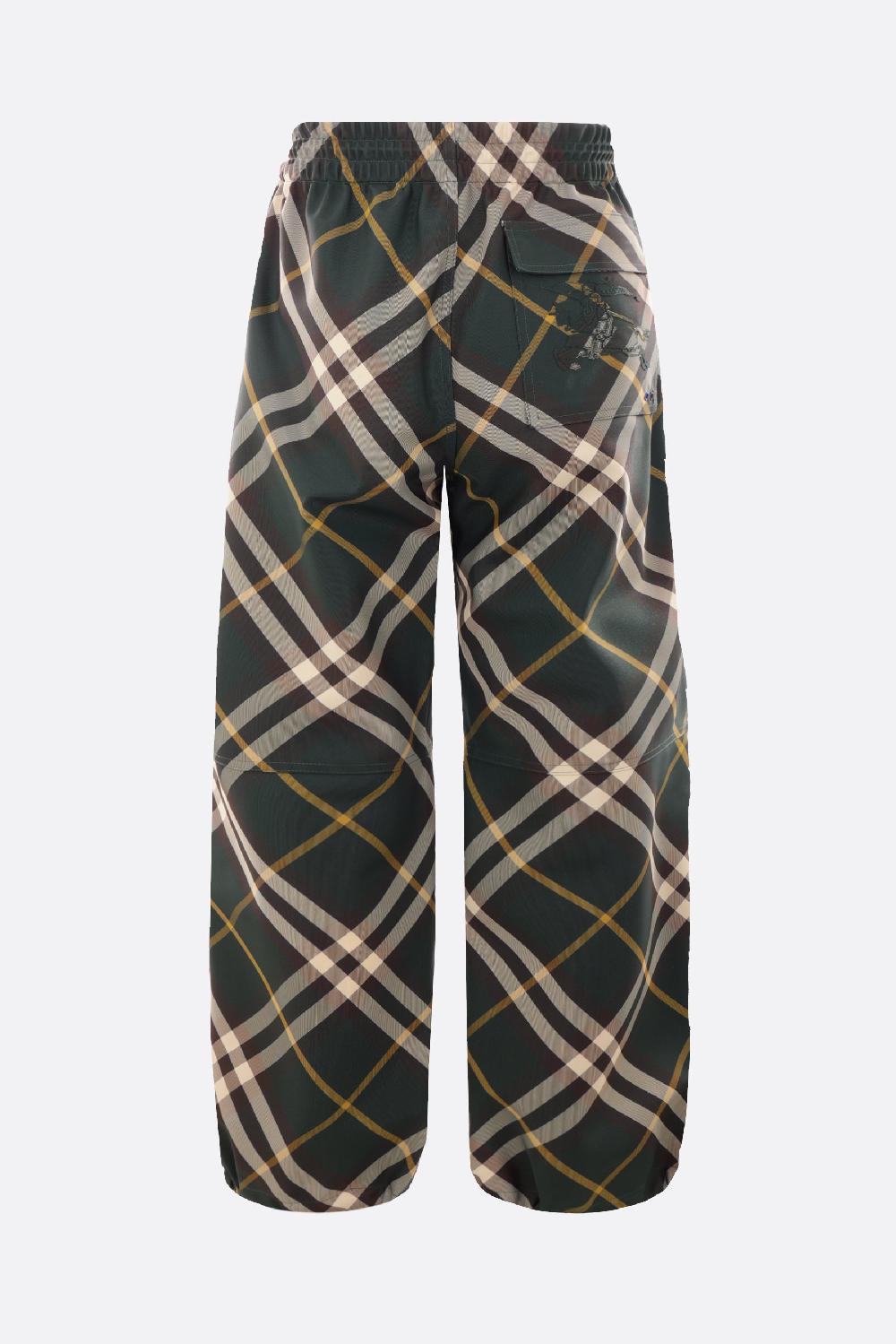 BURBERRY pantalone in twill Check Soddisfazione Garantita