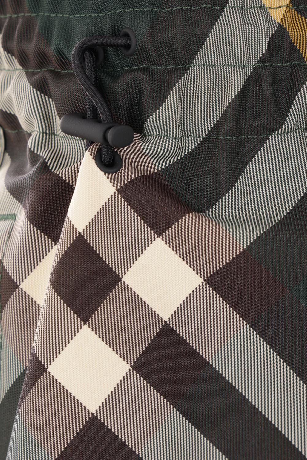BURBERRY pantalone in twill Check Soddisfazione Garantita