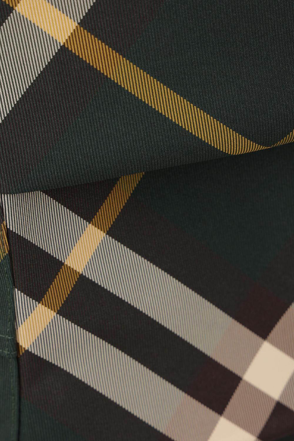 BURBERRY pantalone in twill Check Soddisfazione Garantita