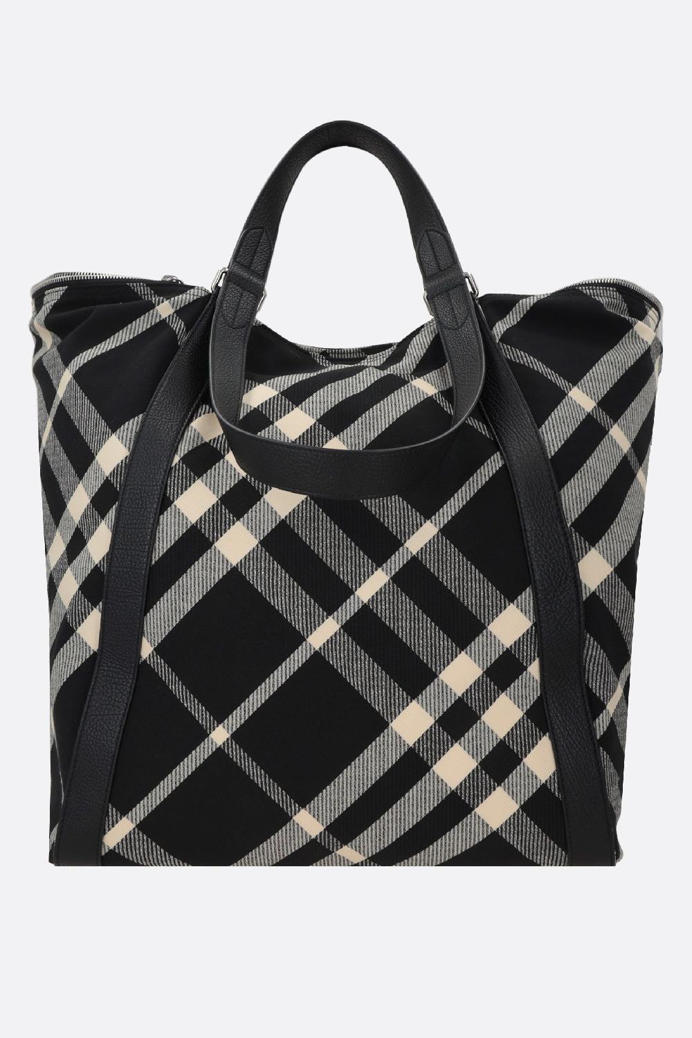 BURBERRY borsa tote in jacquard Check Qualità Garantita