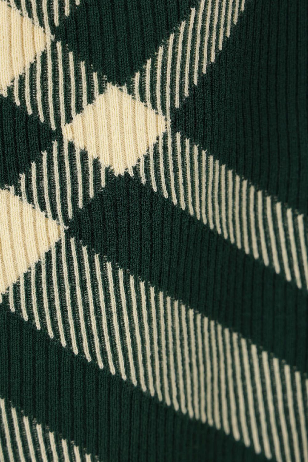 BURBERRY polo in maglia Check Shopping Online