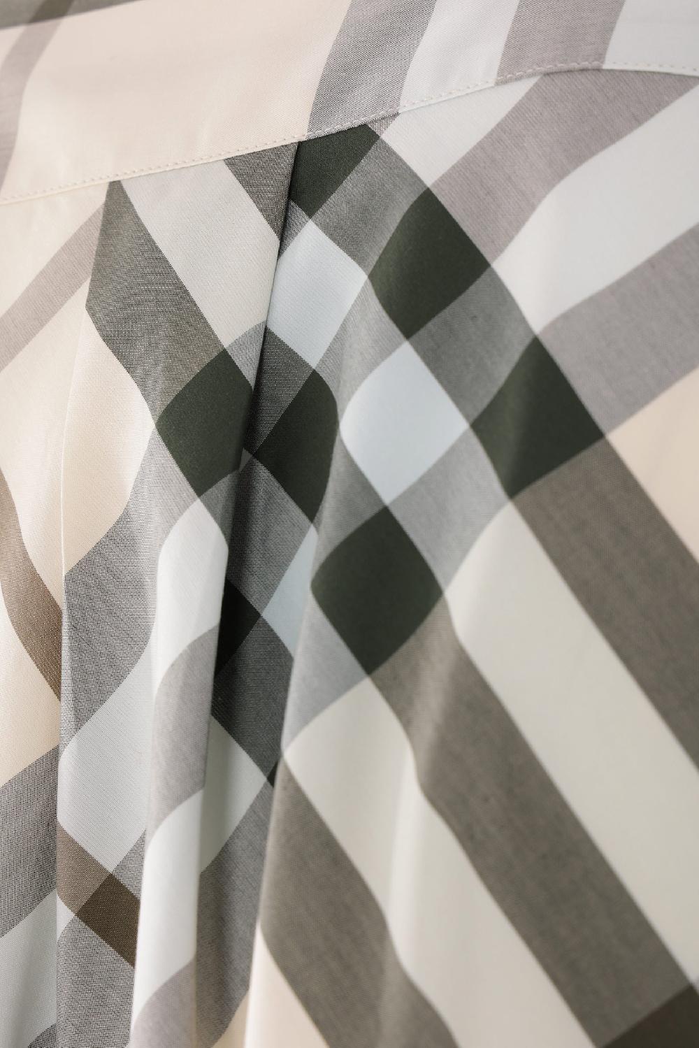 BURBERRY camicia a maniche corte in popeline Check Prezzo Ridotto