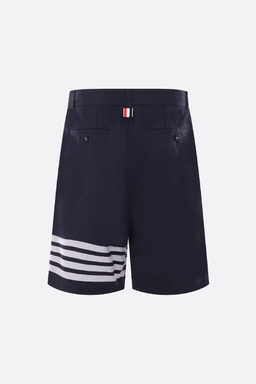 THOM BROWNE pantalone corto 4bar in gabardine Vendita Calda