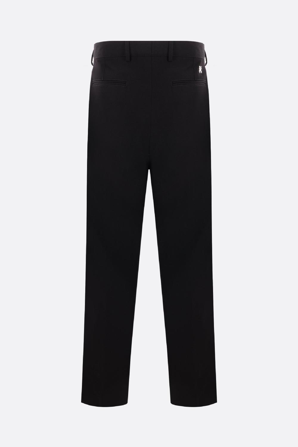PALM ANGELS pantalone workwear in twill tecnico Monogram Saldi Di Fabbrica