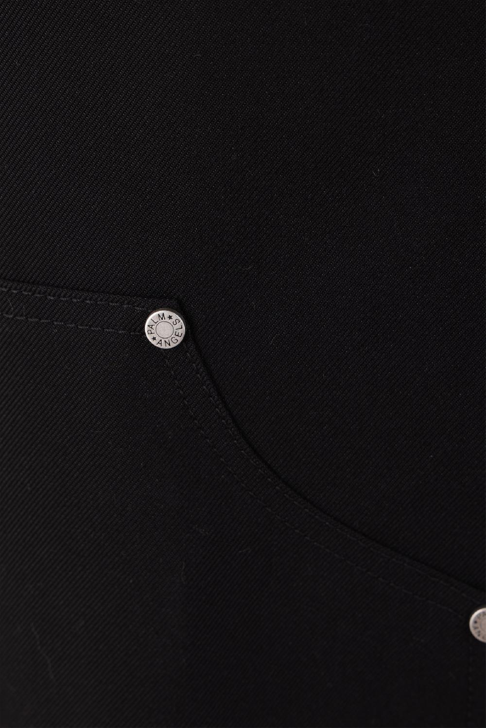 PALM ANGELS pantalone workwear in twill tecnico Monogram Saldi Di Fabbrica
